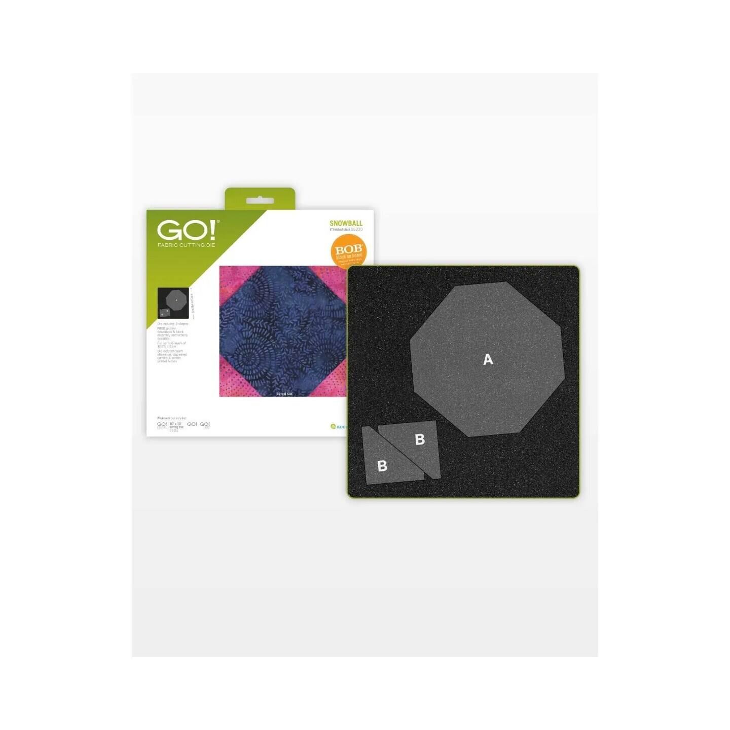 GO! FABRIC CUTTING DIE - SNOWBALL - - I BOB - A B - C H : : -