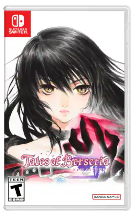 Sure, here is the corrected and grouped text from the image:
---
**Nintendo Switch**
**Tales of Berseria Remastered**
**TEEN**
**T**
**ESRB**
**BANDAI NAMCO**
--- - T (Teen 13+)