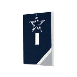Keyscaper - Dallas Cowboys Diagonal Stripe Single Toggle Light Switch Plate - Multicolor