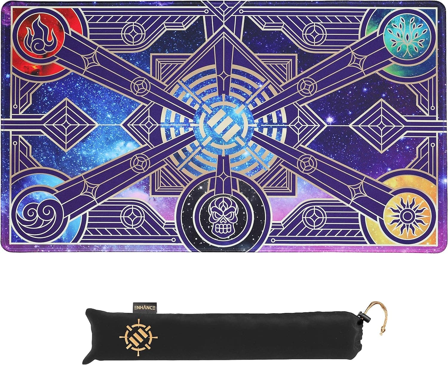 Accessory Power - ENHANCE TCG Playmat - Tabletop Card Playmat with Stitched Edges - Galaxy