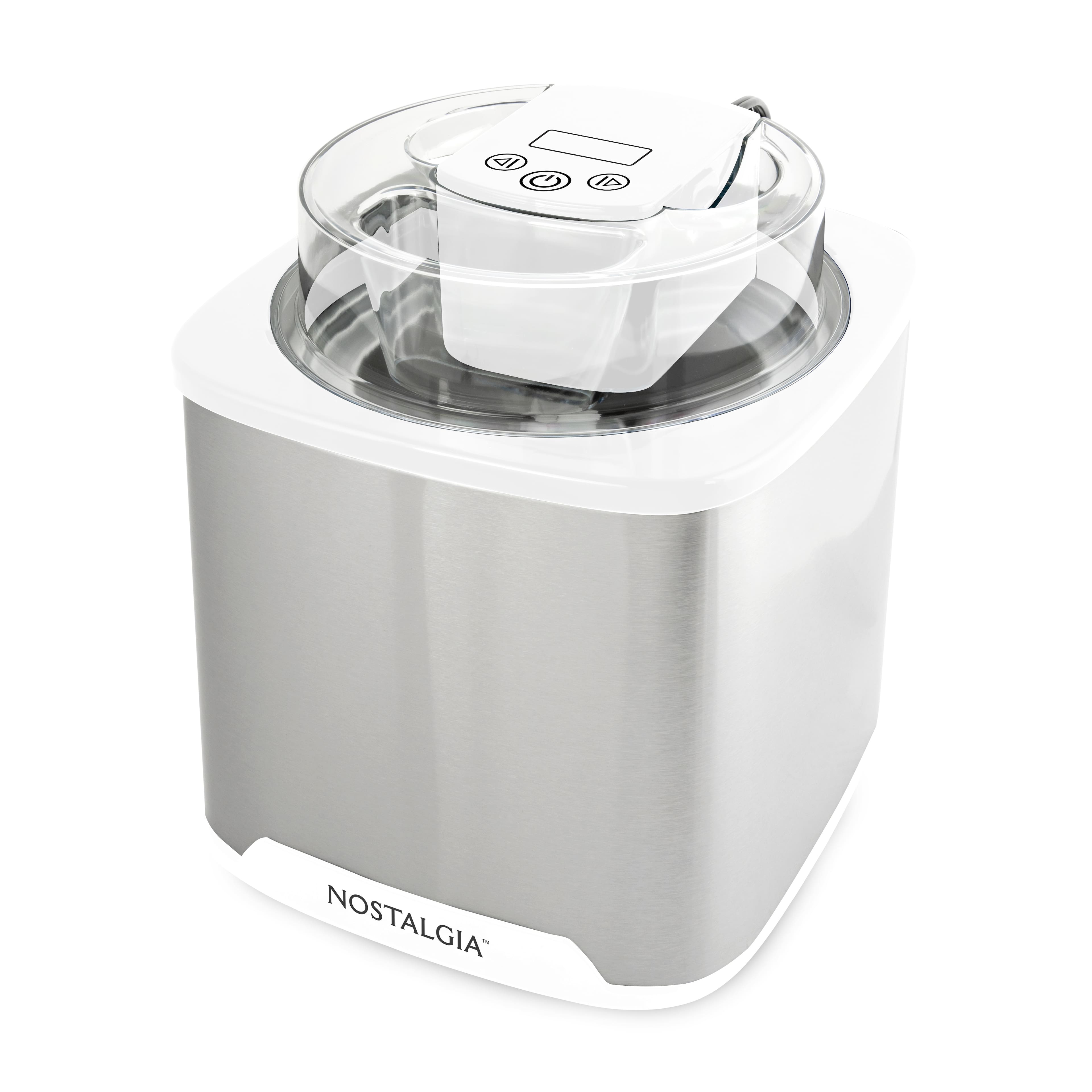 Nostalgia - 2-qt. Digital Ice Cream Maker - White
