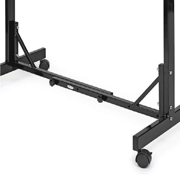 Alt View 5. AdirOffice - Steel Blueprint Storage Stand Adjustable Mobile Plan Center File Cart - Black.