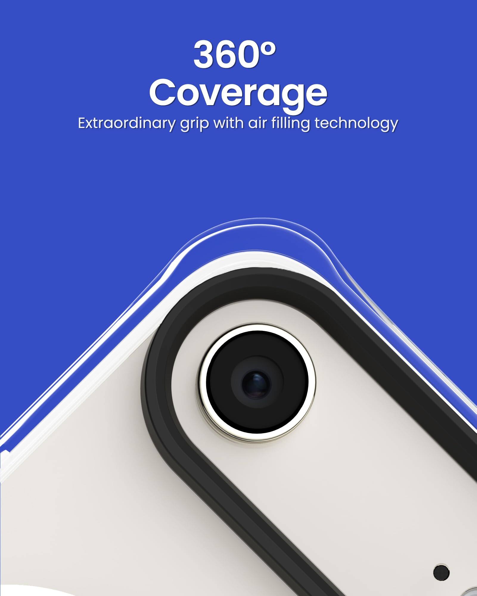 360° Coverage  
Extraordinary grip with air filling technology