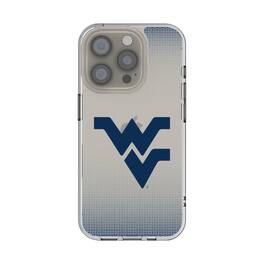 Keyscaper - NCAA - West Virginia Mountaineers Linen Logo iPhone Clear Case - 14 - Multicolor