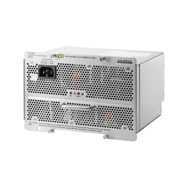 HP - HPE 5400R 1100W PoE+ zl2 Power Supply - 1100W Output Power - 120- 230 V AC input voltage - PoE+ power supply