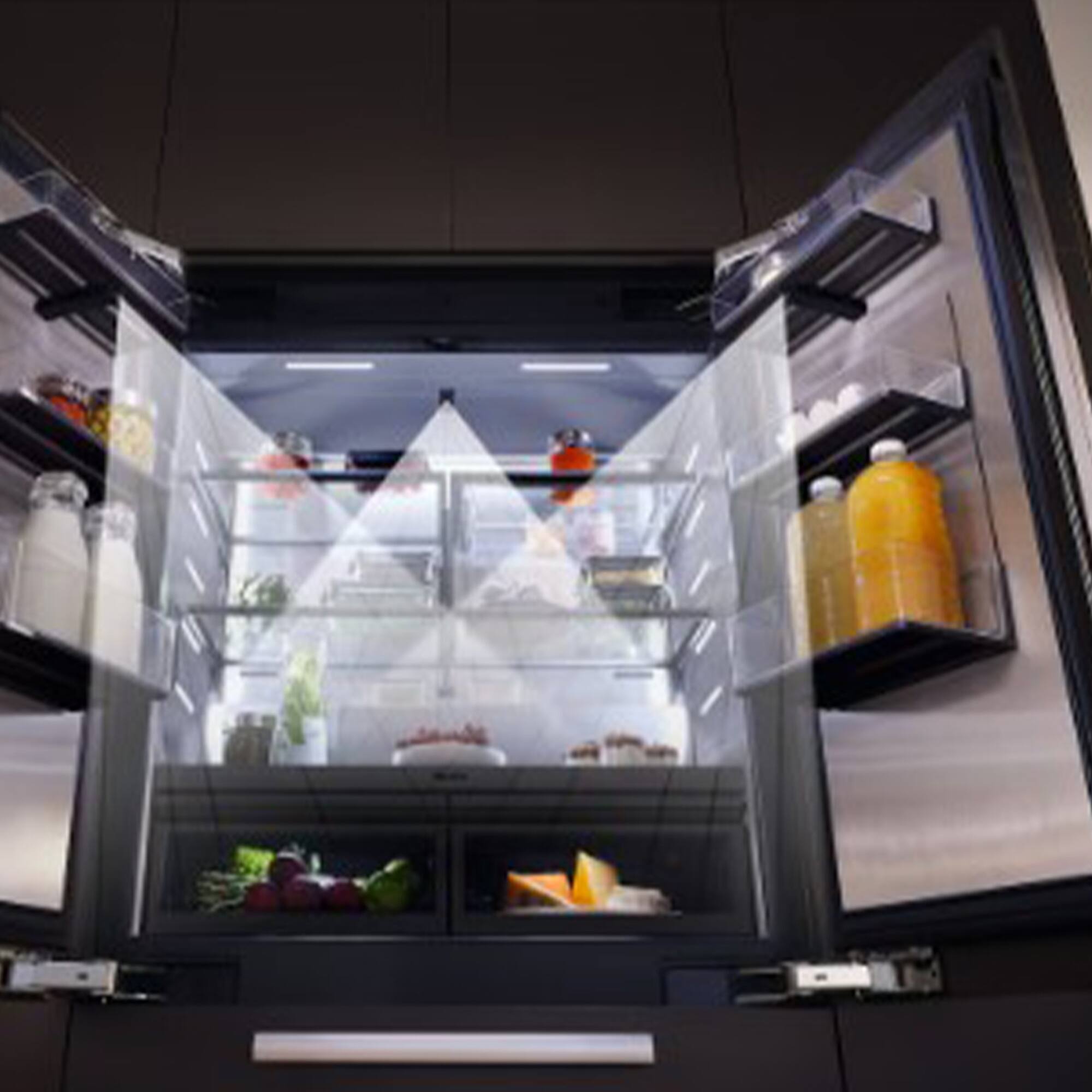 Alt View 9. Miele - KFMC 3858 French Door  42"  23.1 Cubic Feet Bottom Mount MasterCool Fridge-Freezer - Panel Ready.