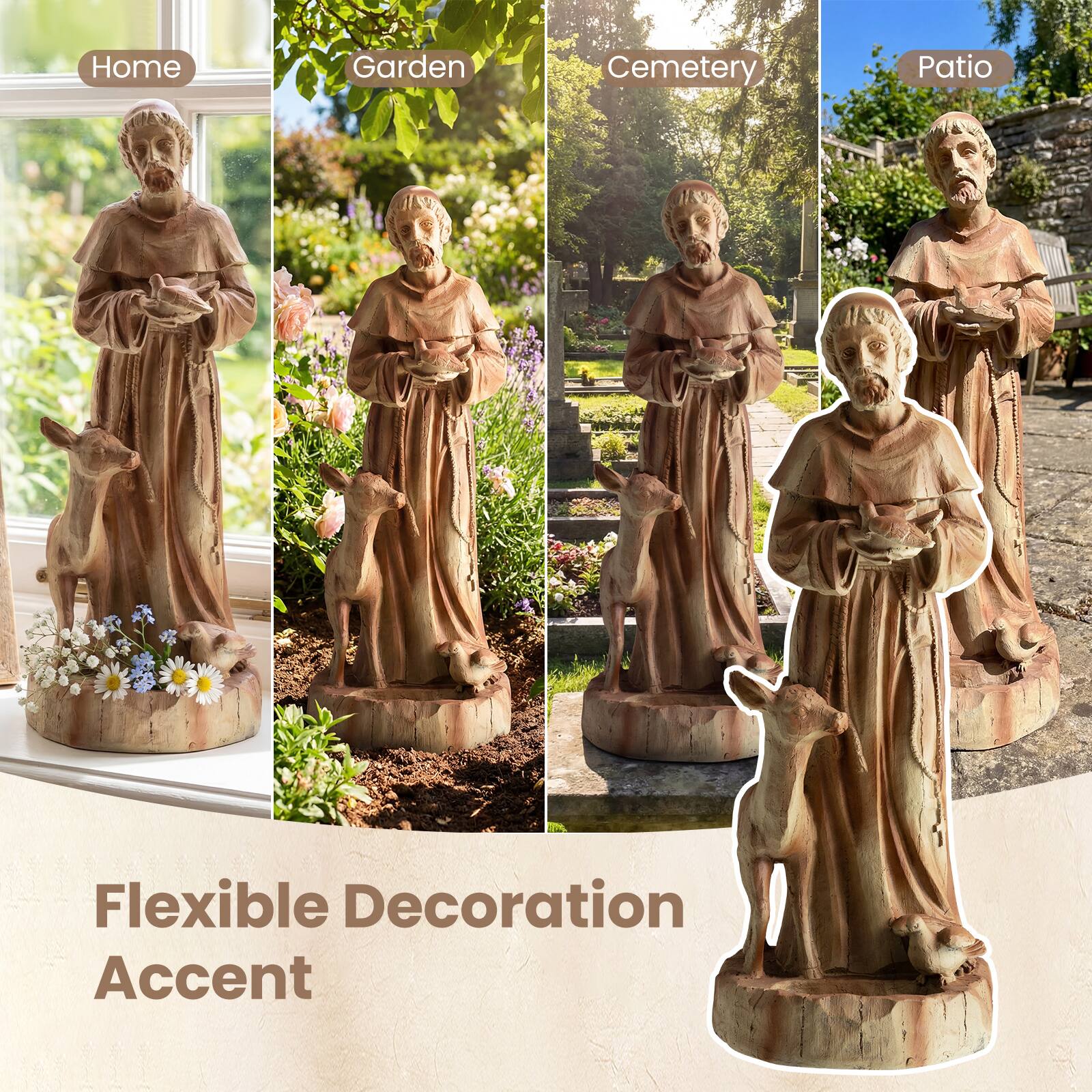 Home Garden Cemetery Patio Flexible Decoration Accent