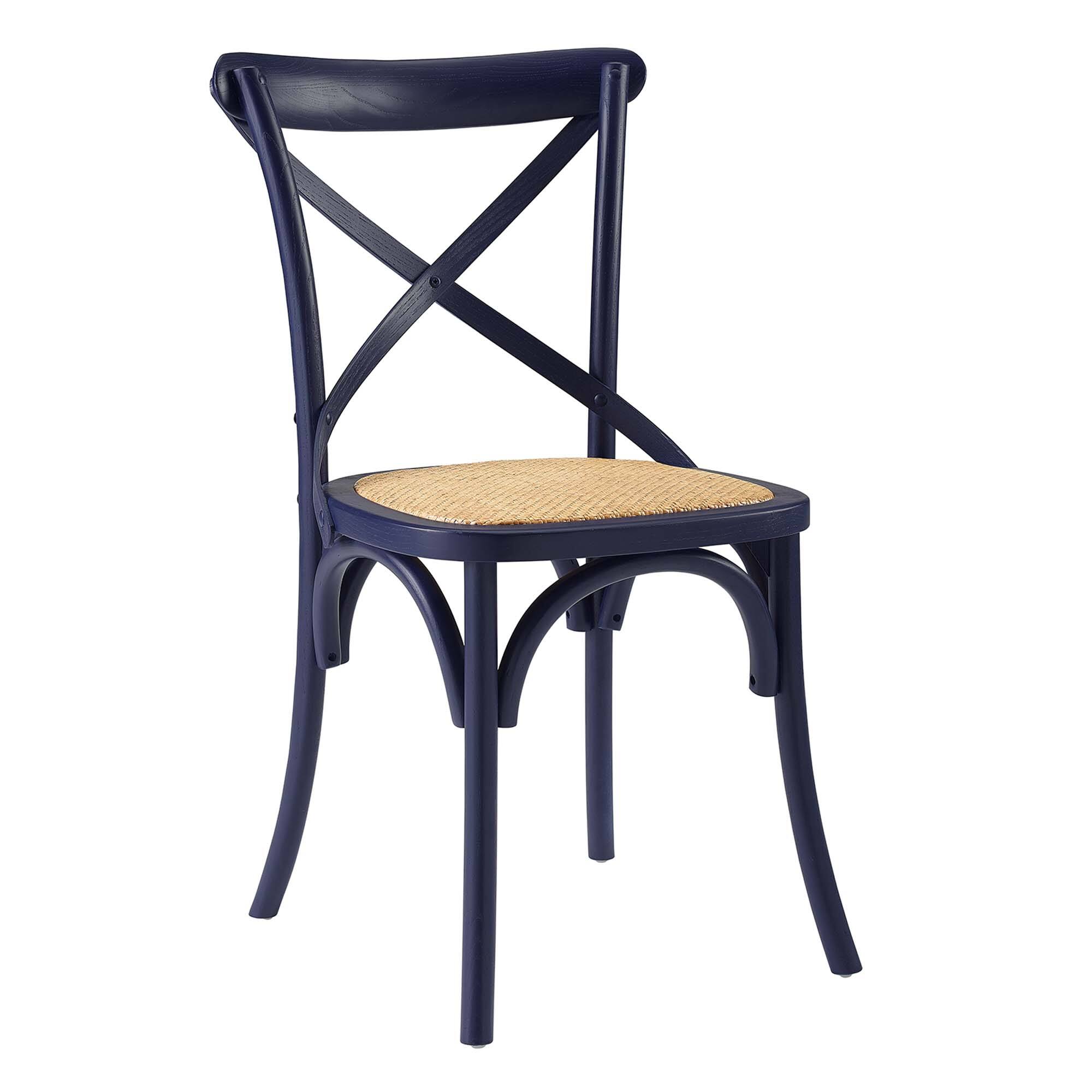 Back. Modway - Gear Dining Side Chair Set of 2 by Modway - Blue.