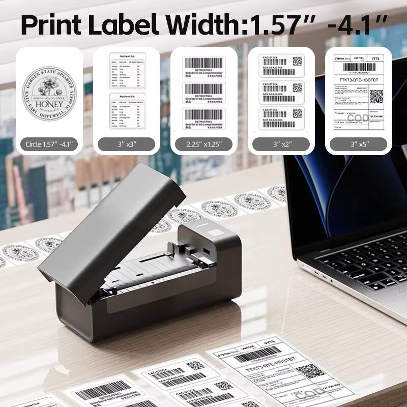 Print Label Width: 1.57" - 4.1"

- Circle 1.57" - 4.1"
- 3" x 3"
- 2.25" x 1.25"
- 3" x 2"
- 3" x 5"