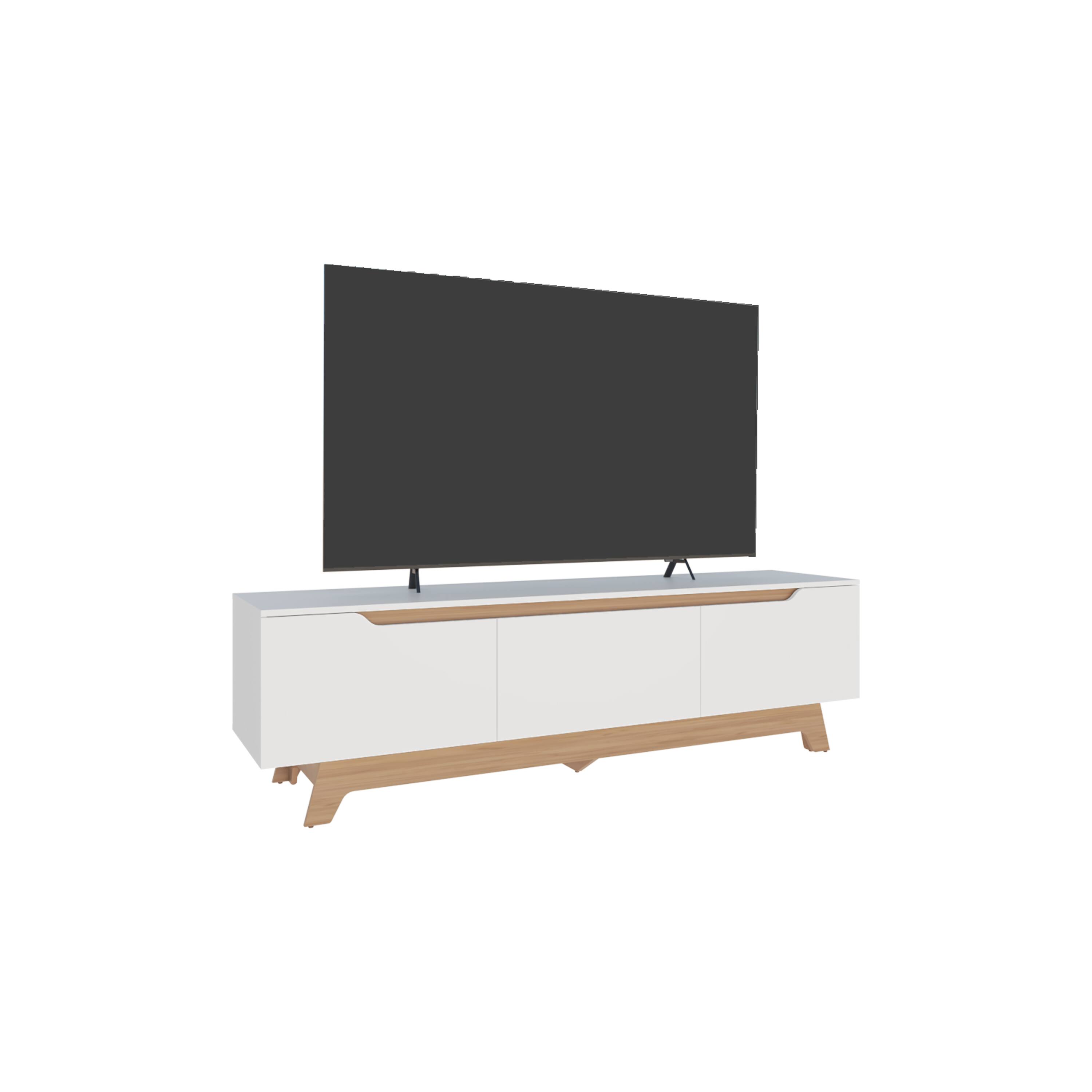 Front. Spaco - Spaco Modern TV Stand, Entertainment Center Media Console for 50-60" TVs, 2 Door 1 Drawer Media Cabinet, for Living Room - Multi.
