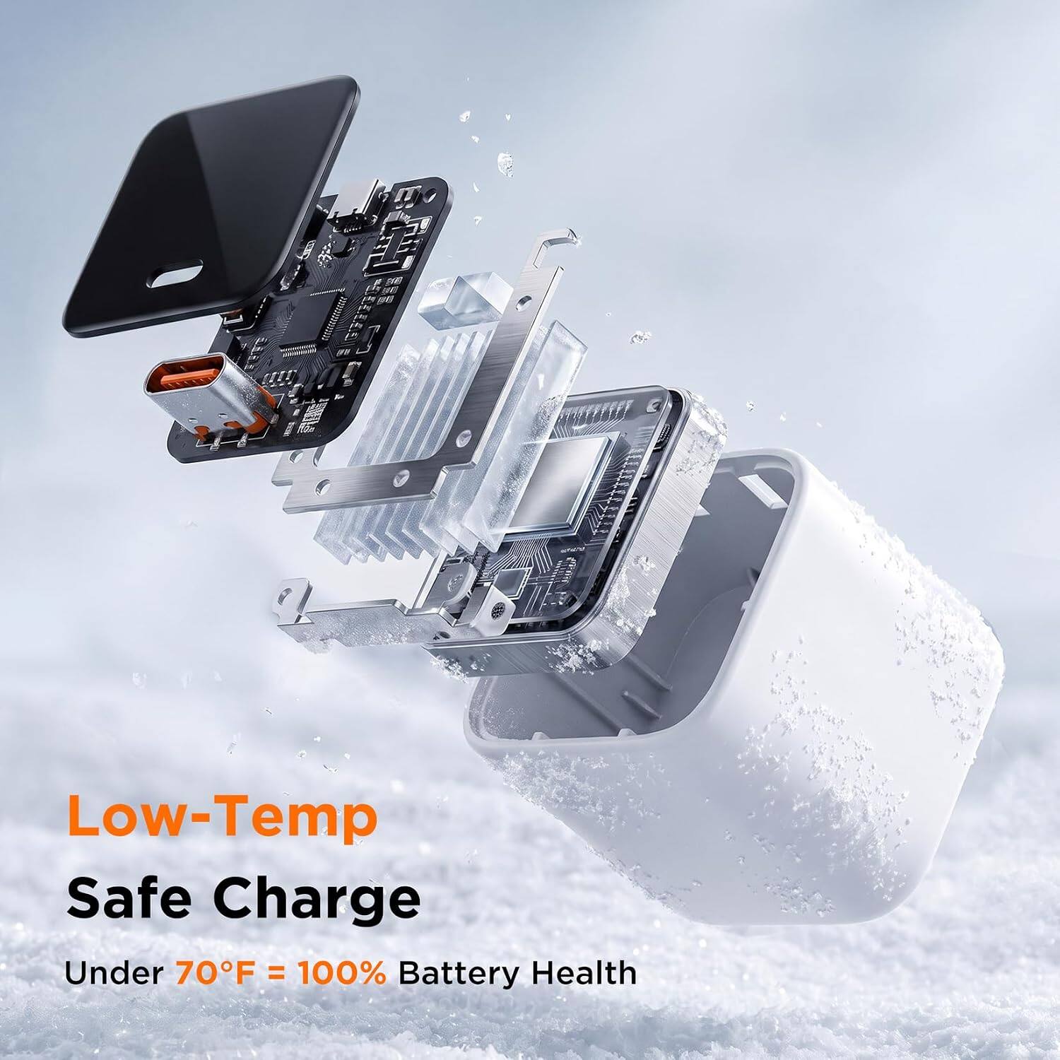 Low-Temp Safe Charge  
Under 70°F = 100% Battery Health
