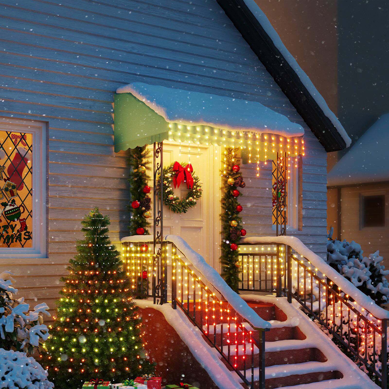 Alt View 23. Govee - RGBIC 32.8ft Icicle Lights - Multi.