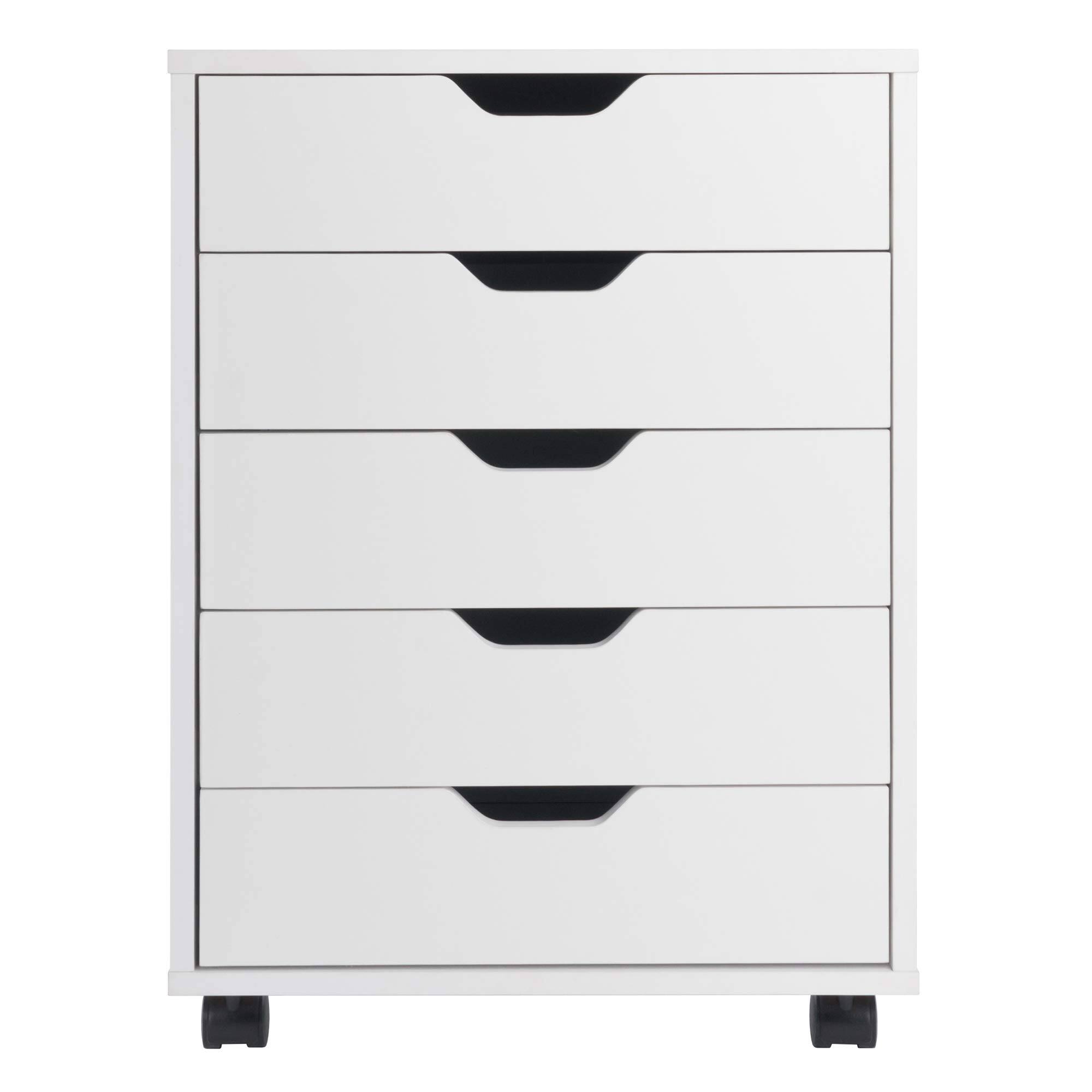 Alt View 1. Hirose Alice - 10519 Halifax 5-drawer Composite Cabinet WoodSold - Black-Cabinet.