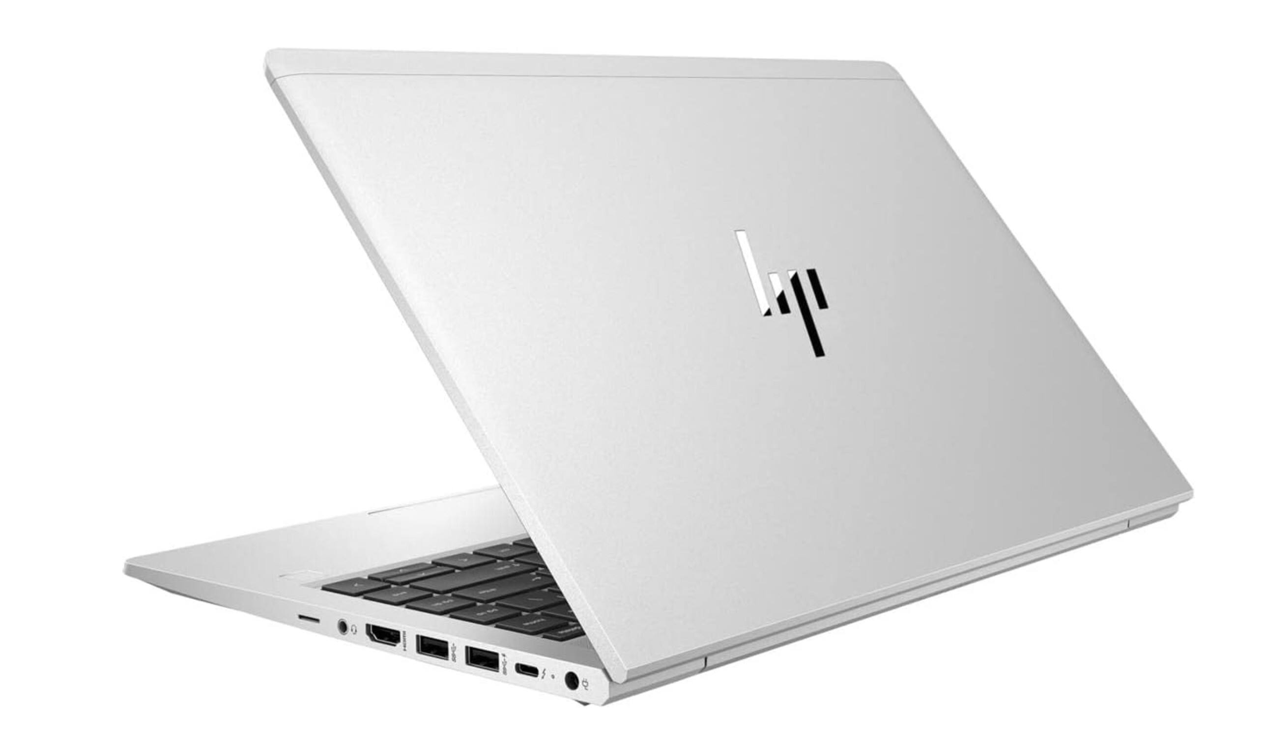 Back. HP - EliteBook 640 G9 Business Laptop PC | Intel Core i5-12th Gen | 16GB RAM | 256GB NVMe | 14" FHD | Webcam | Windows 11 Pro - Silver.