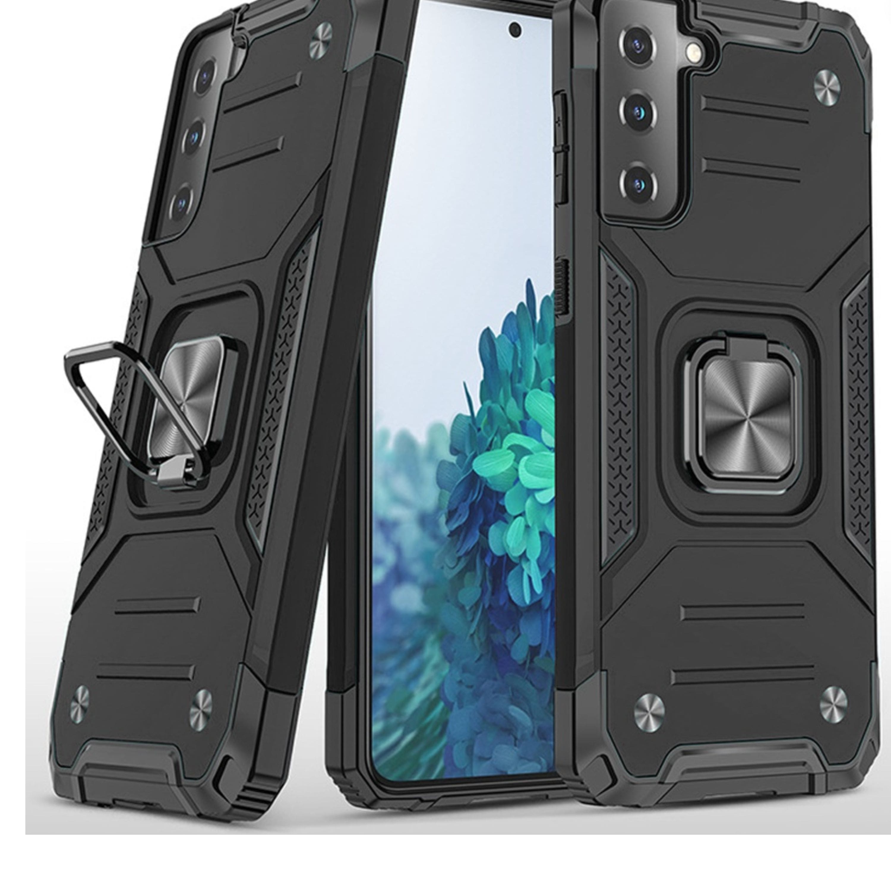 Kitcheniva - Sturdy Robust Magnetic Kickstand Hybrid Case Cover For Samsung Galaxy S22 - Black price history on PriceWatchPro