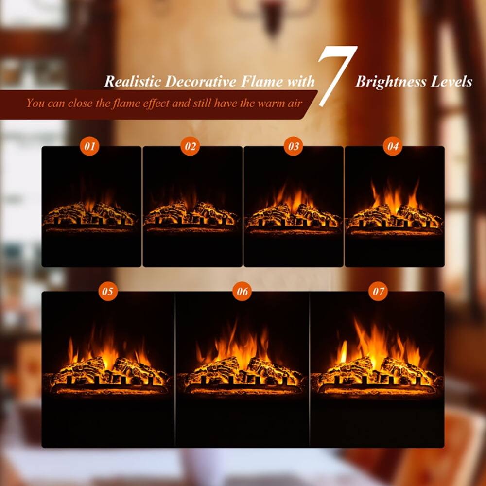 You can close the flame effect and still have the warm air

Realistic Decorative Flame with 7 Brightness Levels

01 02 03 04 05 06 07