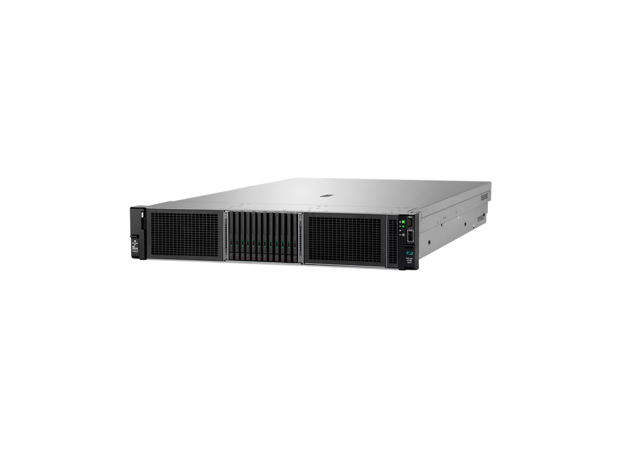 Alt View 4. HPE Aruba - HPE ProLiant DL380 Gen11 5515+ 3.2GHz 8-Core / 2x32GB / 10GbE / 8SFF / 2x960GB SSD / MR408i-o / 2x1000W PS - Black.