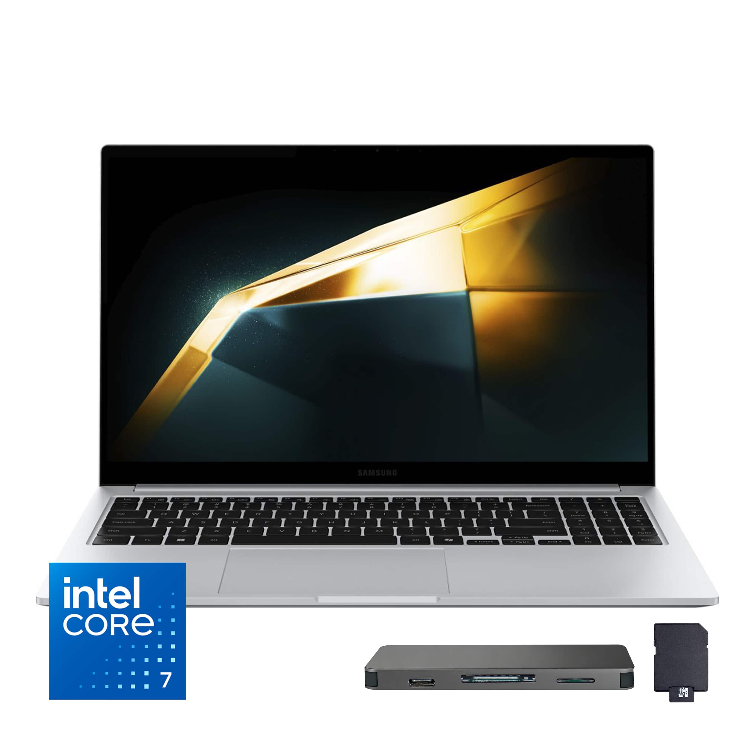 Samsung - Galaxy Book4 15.6" FHD Laptop,Intel Core 7 150U,16GB RAM,2TB SSD+160GB Dock Set,Backlit,Win 11 - Silver