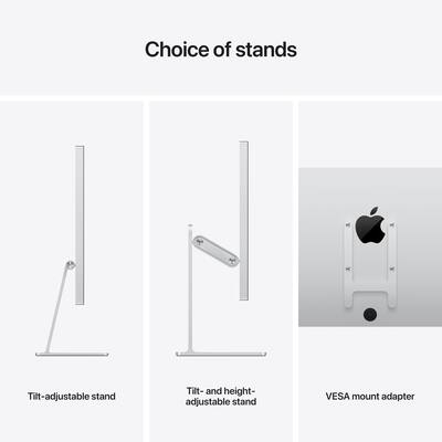 Apple Studio Display Standard glass Tilt adjustable stand Silver Apple Studio Display Standard glass Tilt adjustable stand Silver