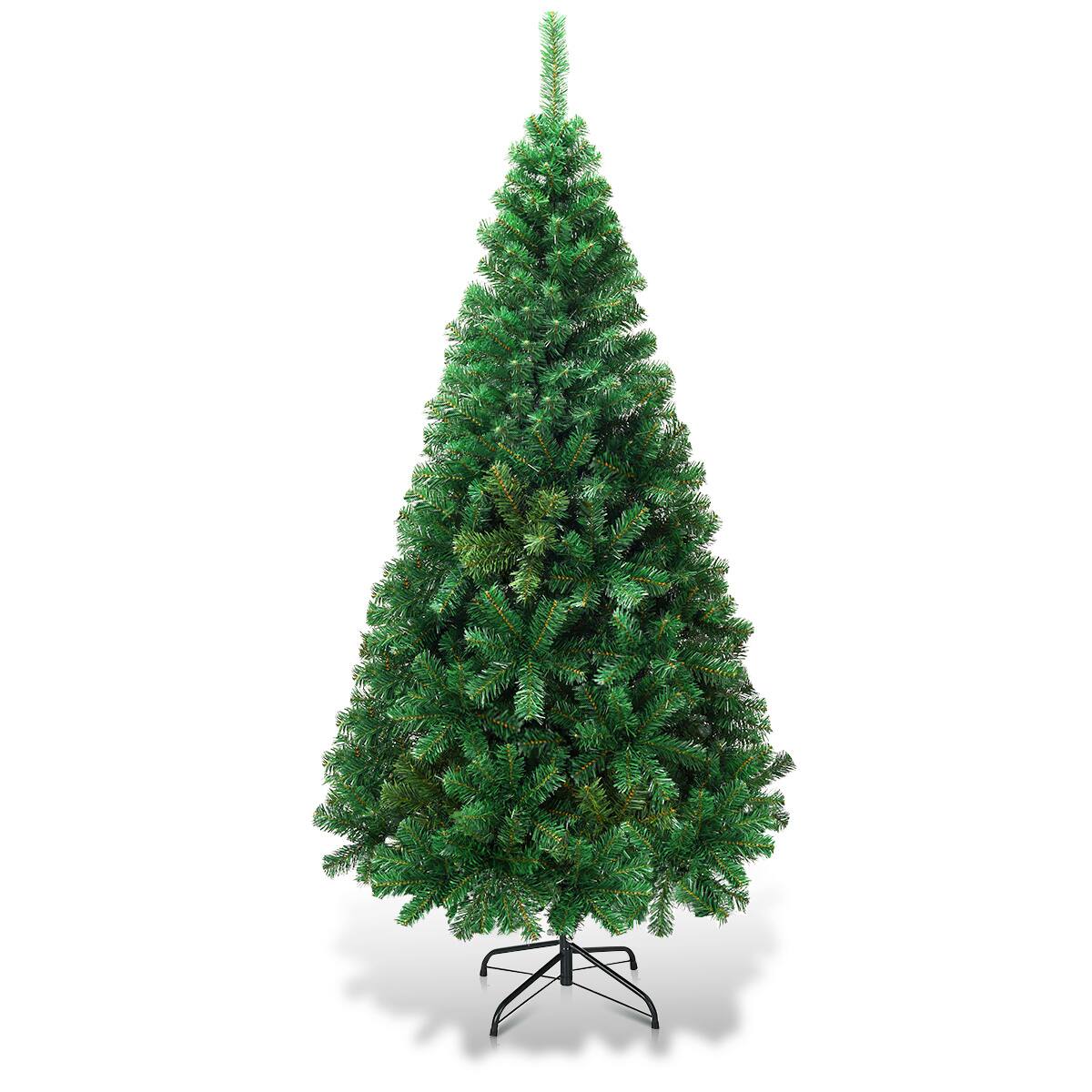 Alt View 13. Costway - 6Ft Artificial PVC Christmas Tree Stand Indoor Outdoor - Green.