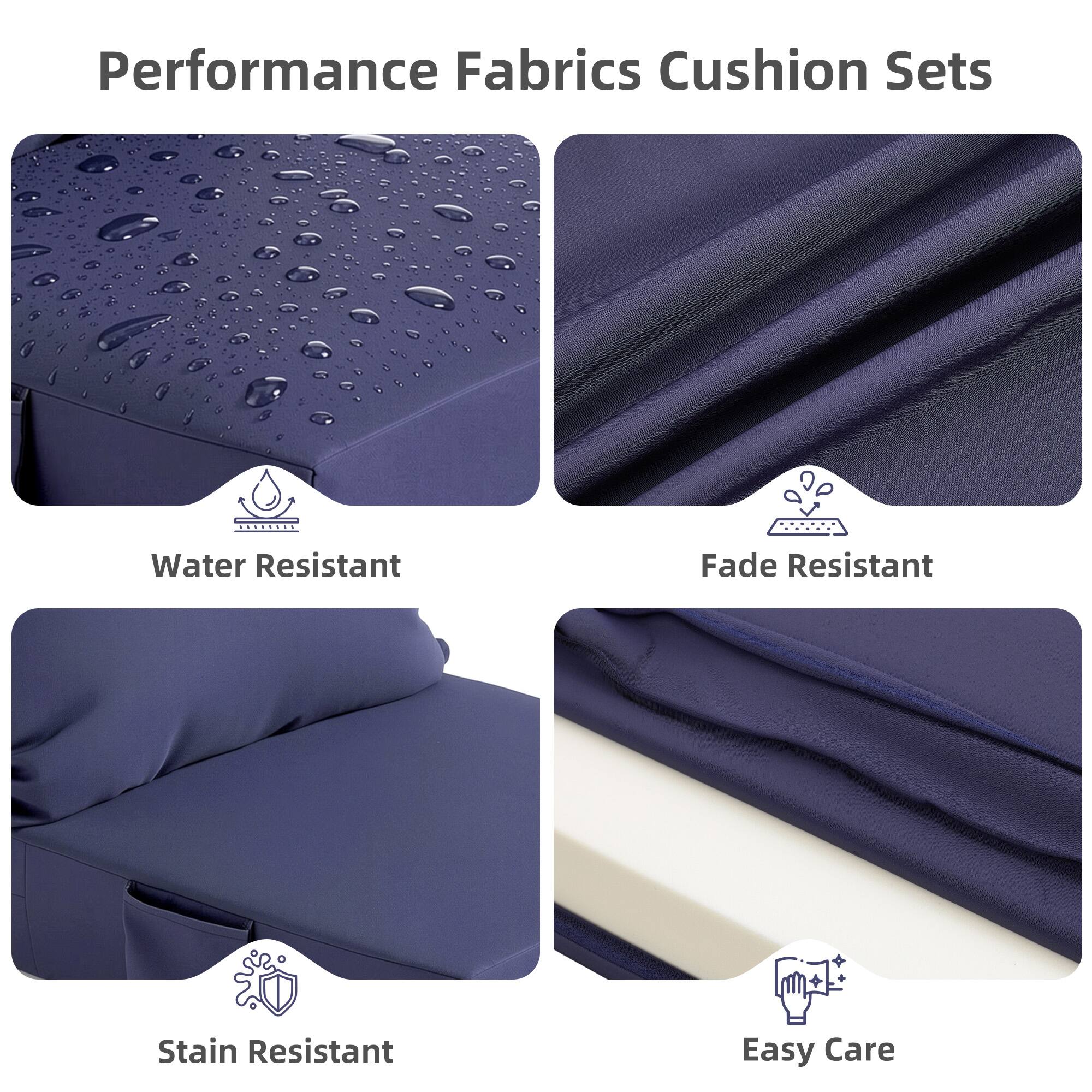 Performance Fabrics Cushion Sets

- Water Resistant
- Fade Resistant
- Stain Resistant
- Easy Care