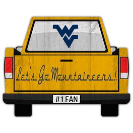 Fan Creations - West Virginia Mountaineers 12'' x 12'' Truck Back D-cor - Multicolor