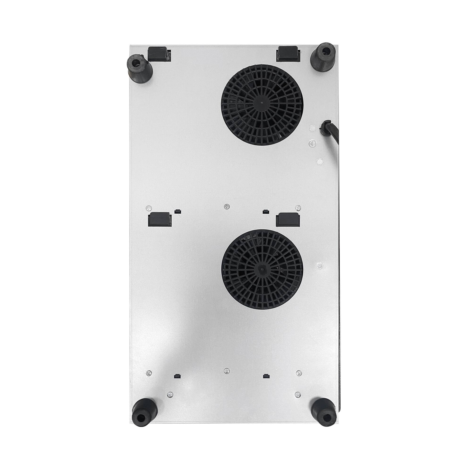 Alt View 7. Equator - Equator 12" Built-In/Freestanding | 2 Burner VERTICAL Induction Electric Cooktop Touch Control | Auto Power Sharing 110V - Black.