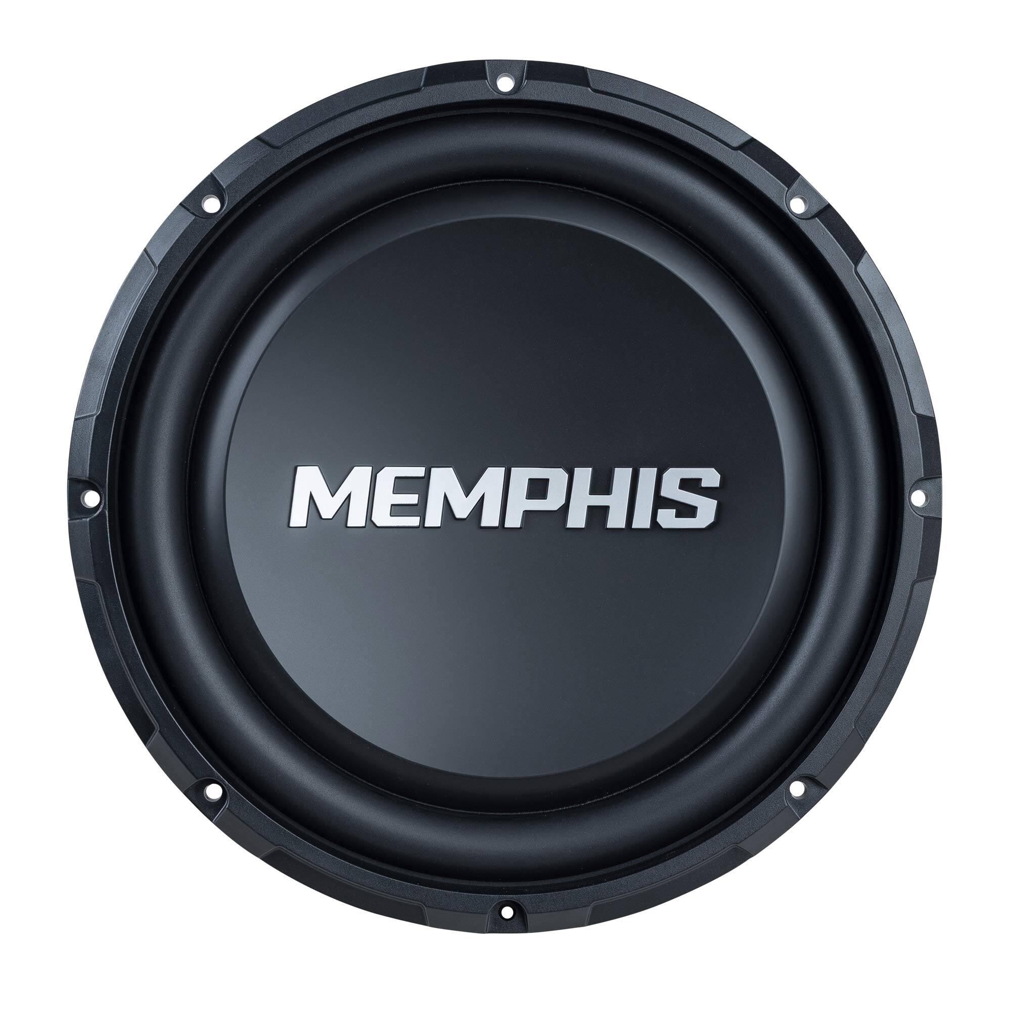 Front. Memphis Car Audio - Memphis Audio SRXS1244 12" Street Reference Dual 4-Ohm Shallow Mount Subwoofer - 250 wRMS - Black/Gray.