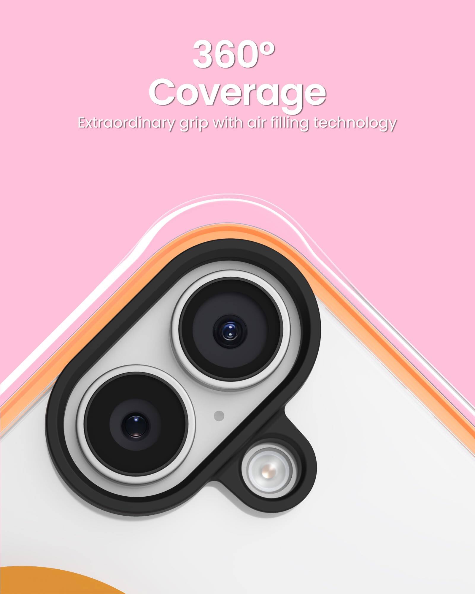 360° Coverage  
Extraordinary grip with air filling technology