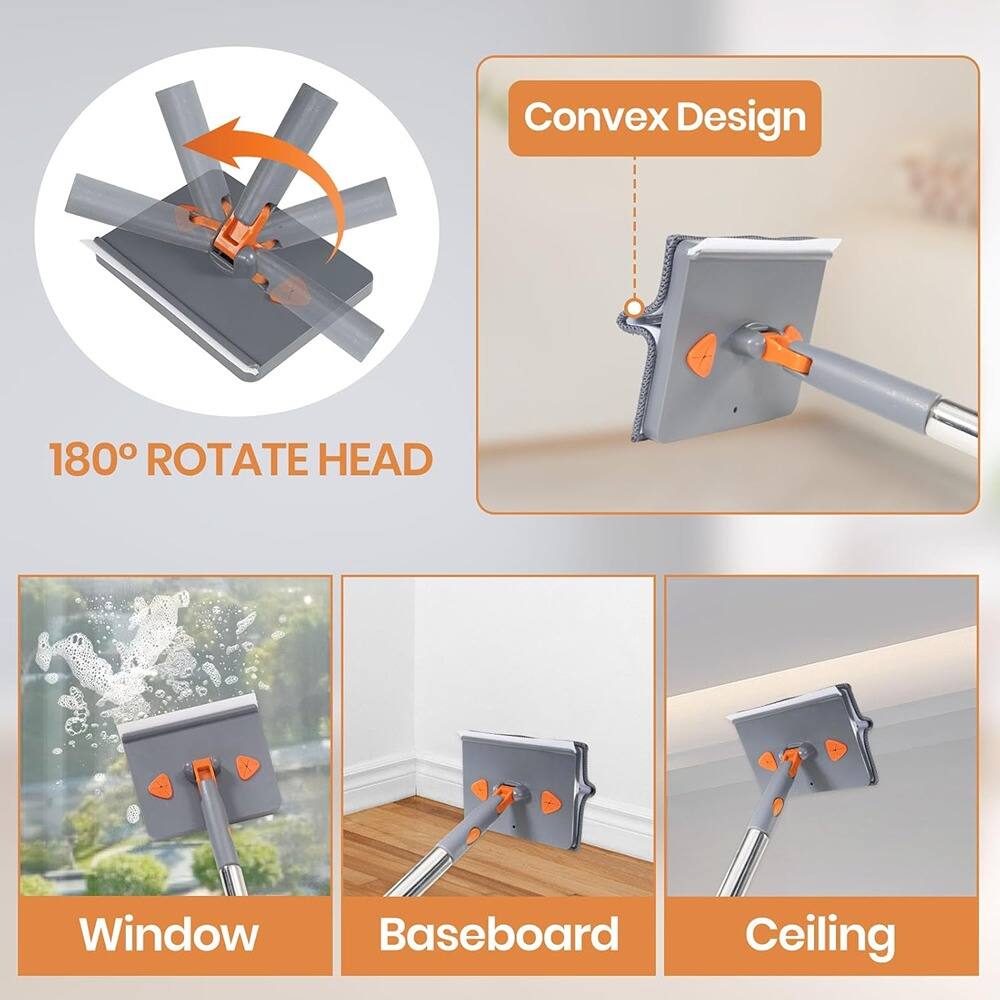 Convex Design

180° ROTATE HEAD

Window

Baseboard

Ceiling