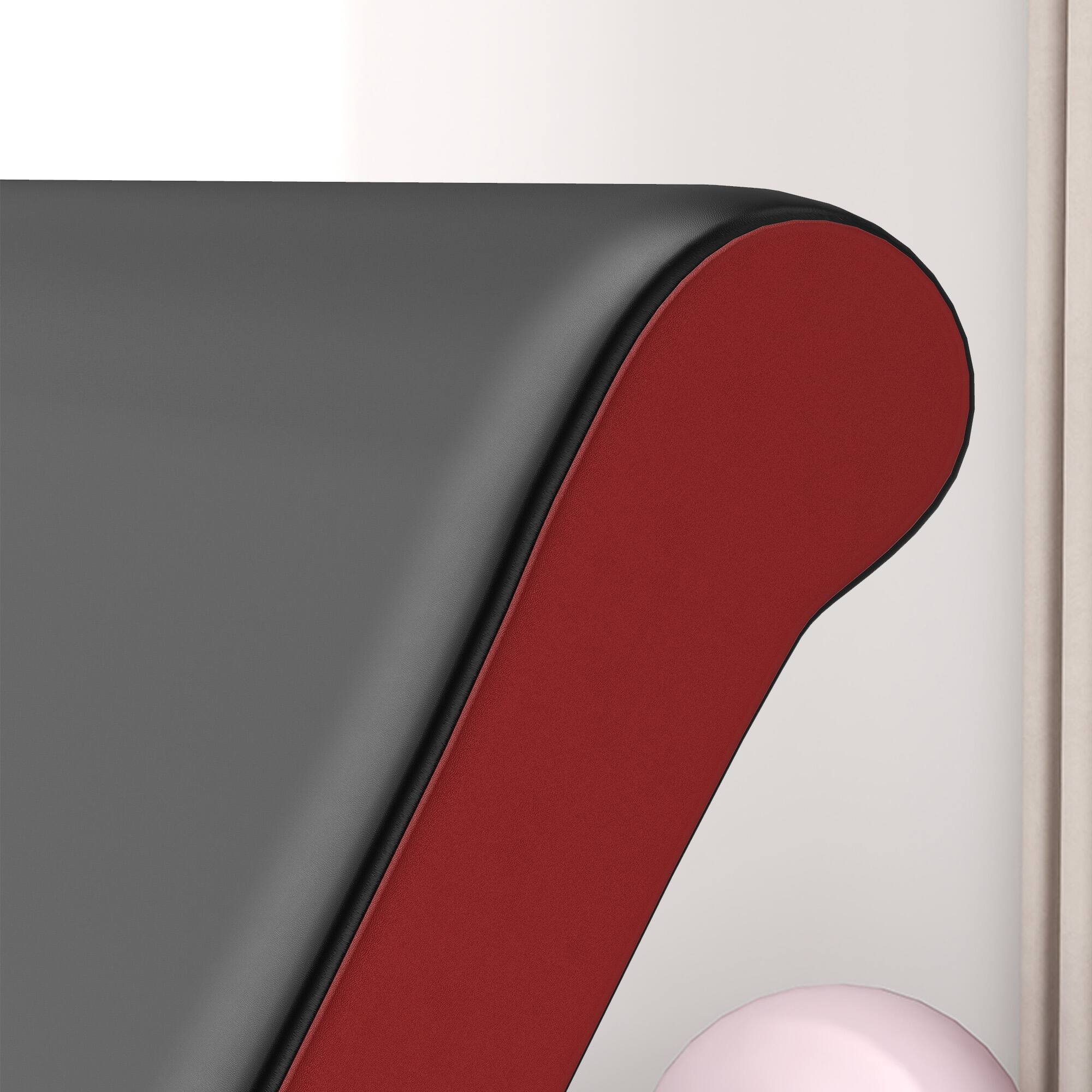 Alt View 8. Soozier - 2-In-1 Bicep Preacher Curl Bench with Adjustable Seat and Elbow Cushion - Black.