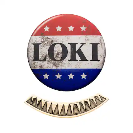 Front. Marvel - Marvel Loki Replica Campaign Pin and Tie Bar Collector Box Set - Green.