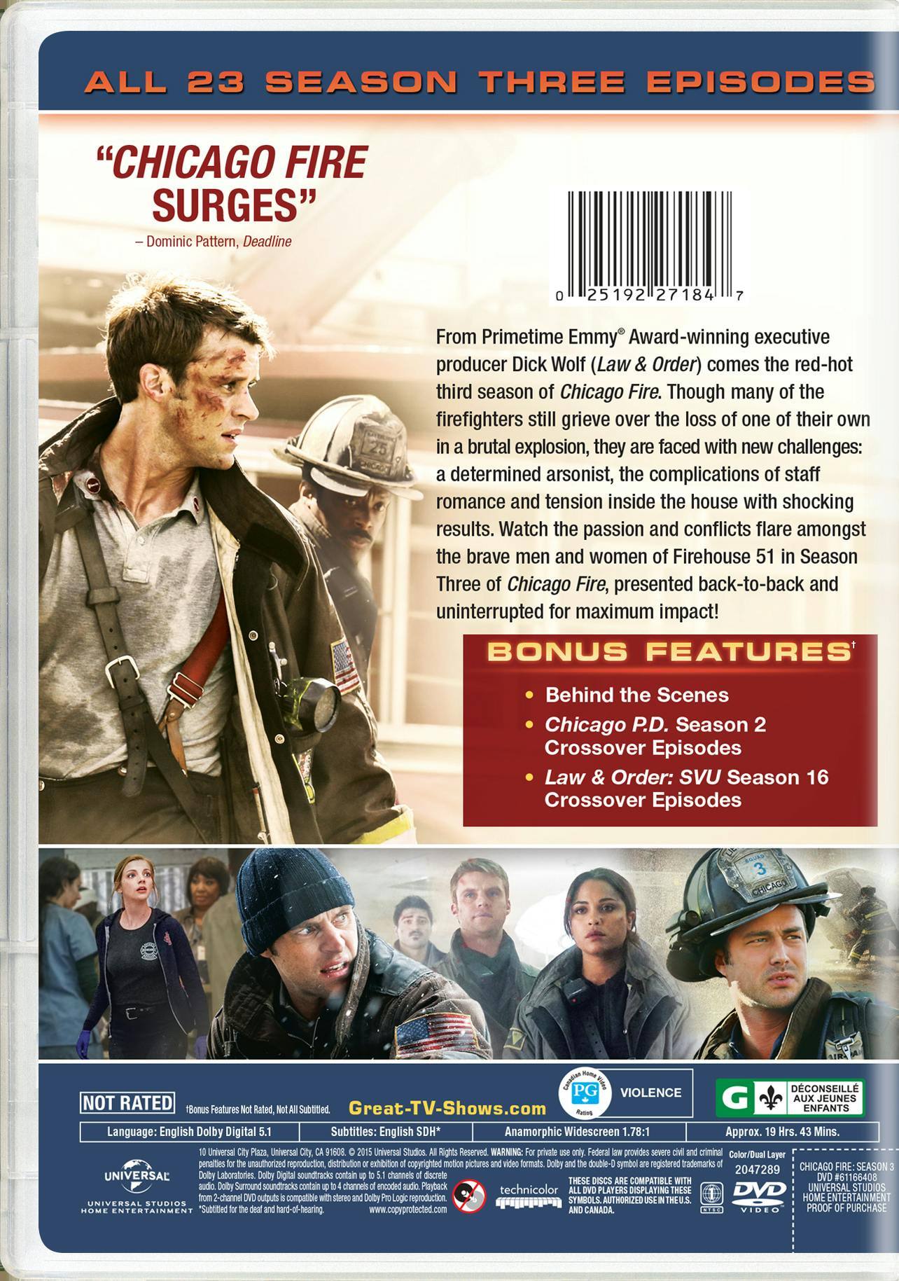 Angle. Chicago Fire: Season Three [DVD].