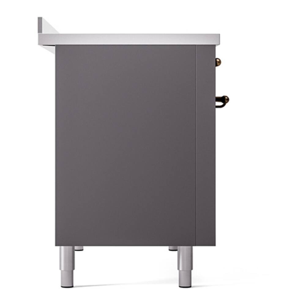 Alt View 8. ILVE - ILVE Nostalgie II 48 inch Induction Range with 6 Induction Elements (Graphite Matte) - Graphite Matte.
