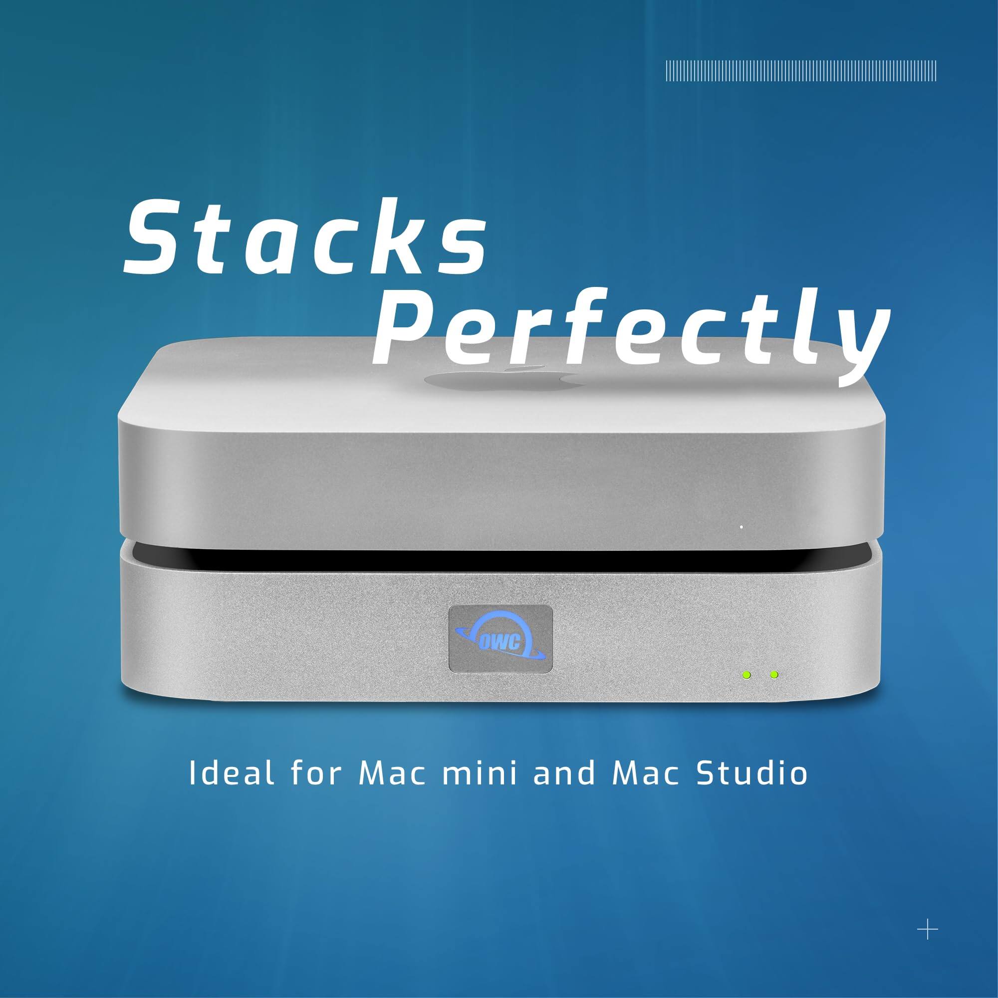 Stacks Perfectly  
Ideal for Mac mini and Mac Studio