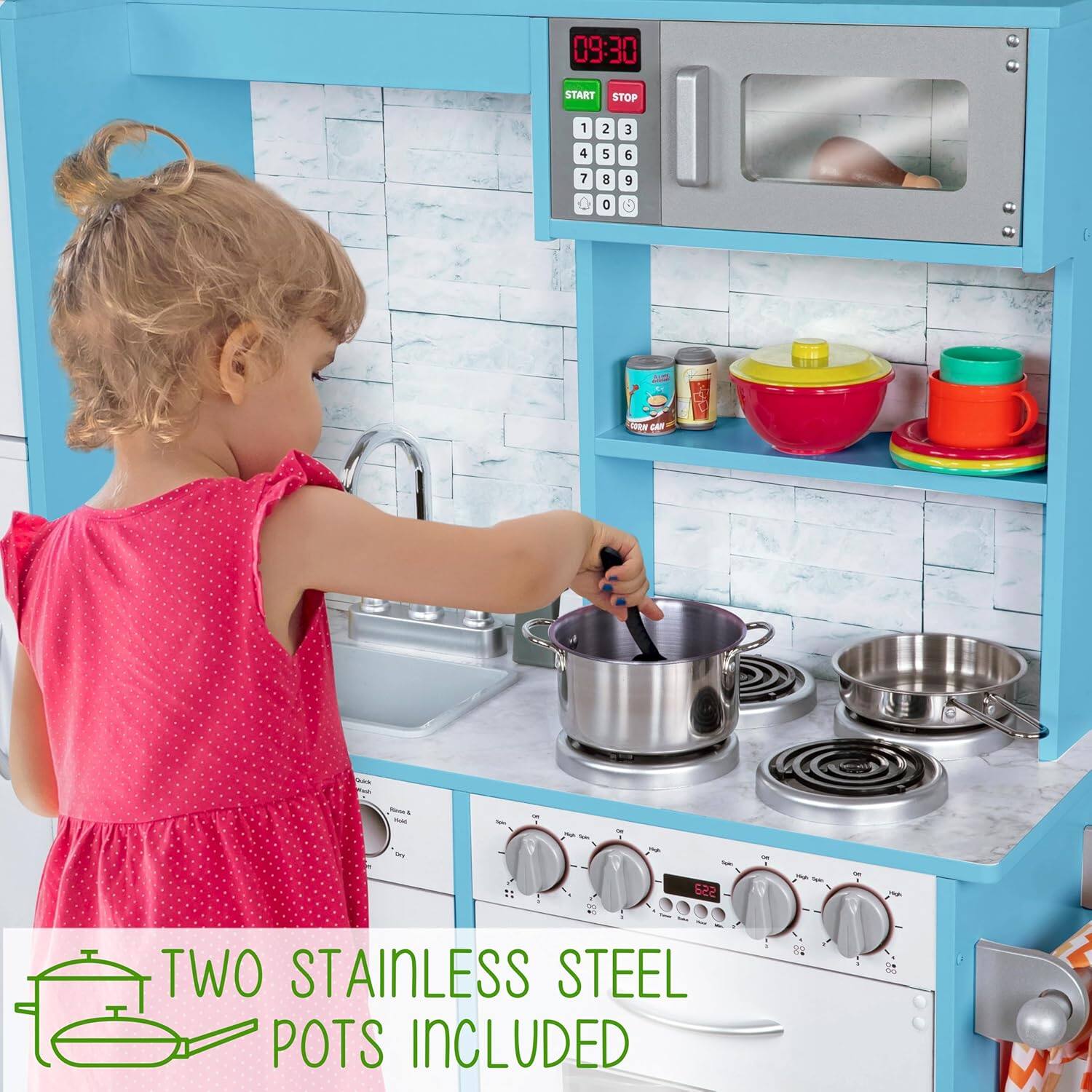 09:30 START STOP 1 2 3 4 5 6 7 8 9 0 TWO STAINLESS STEEL POTS INCLUDED