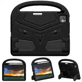Dteck - Case for iPad Pro 11-inch (M5) 2025/(M4) 2024 and iPad Air 11-inch M4(2026)/M3 (2025) / 2024 Shockproof Kickstand Cover - Black