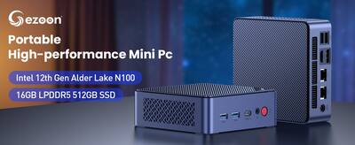 Gezoon Mini PC,N100 Mini Computers,16GB RAM 512GB SSD, Full Gezoon Mini PC,N100 Mini Computers,16GB RAM 512GB SSD, Full