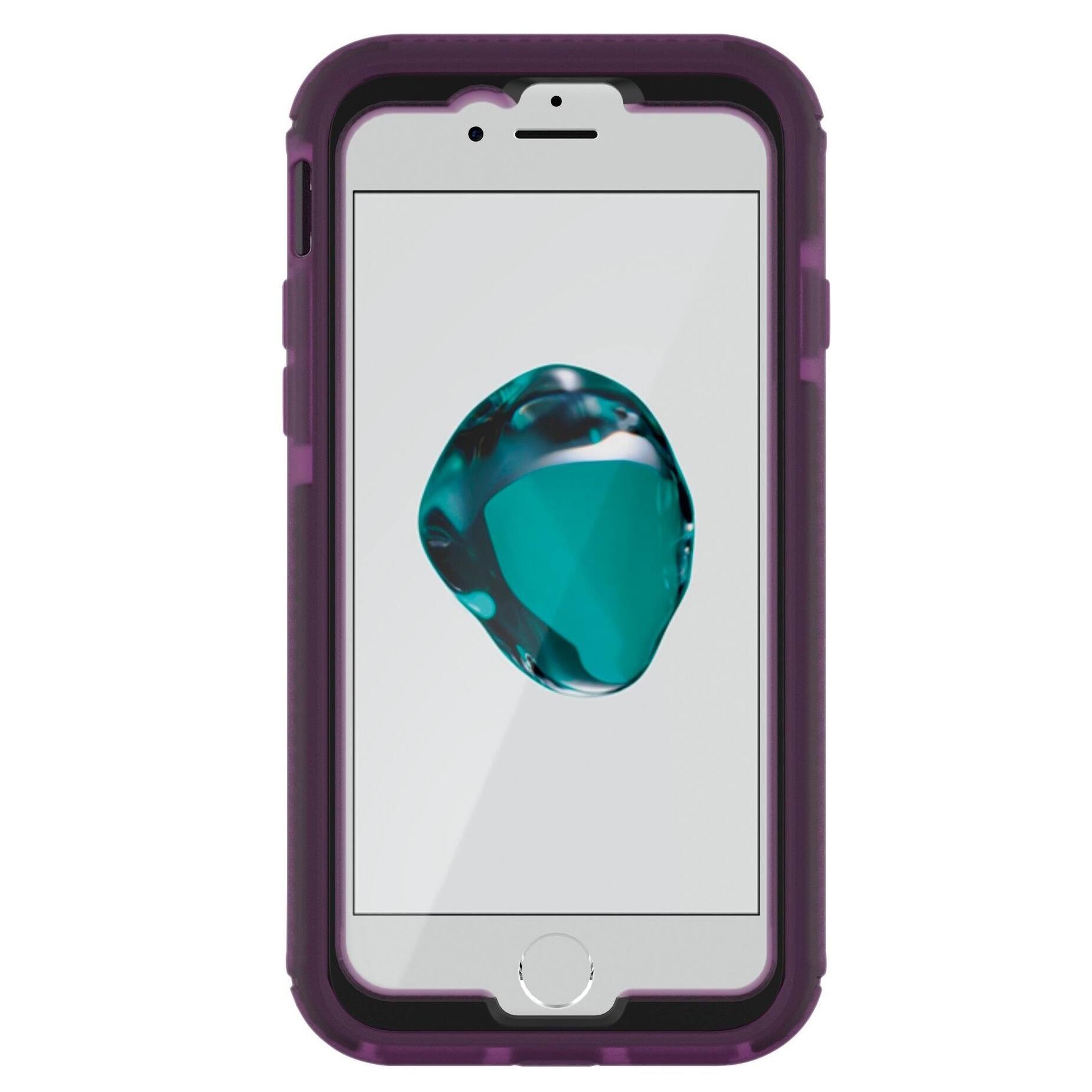 Left. Tech21 - Tech21 EVO Tactical Case & Holster for iPhone 8 Plus (A1864, A1897, A1898), iPhone 7 Plus (A1661, A1784, A1785) - Violet - Violet.
