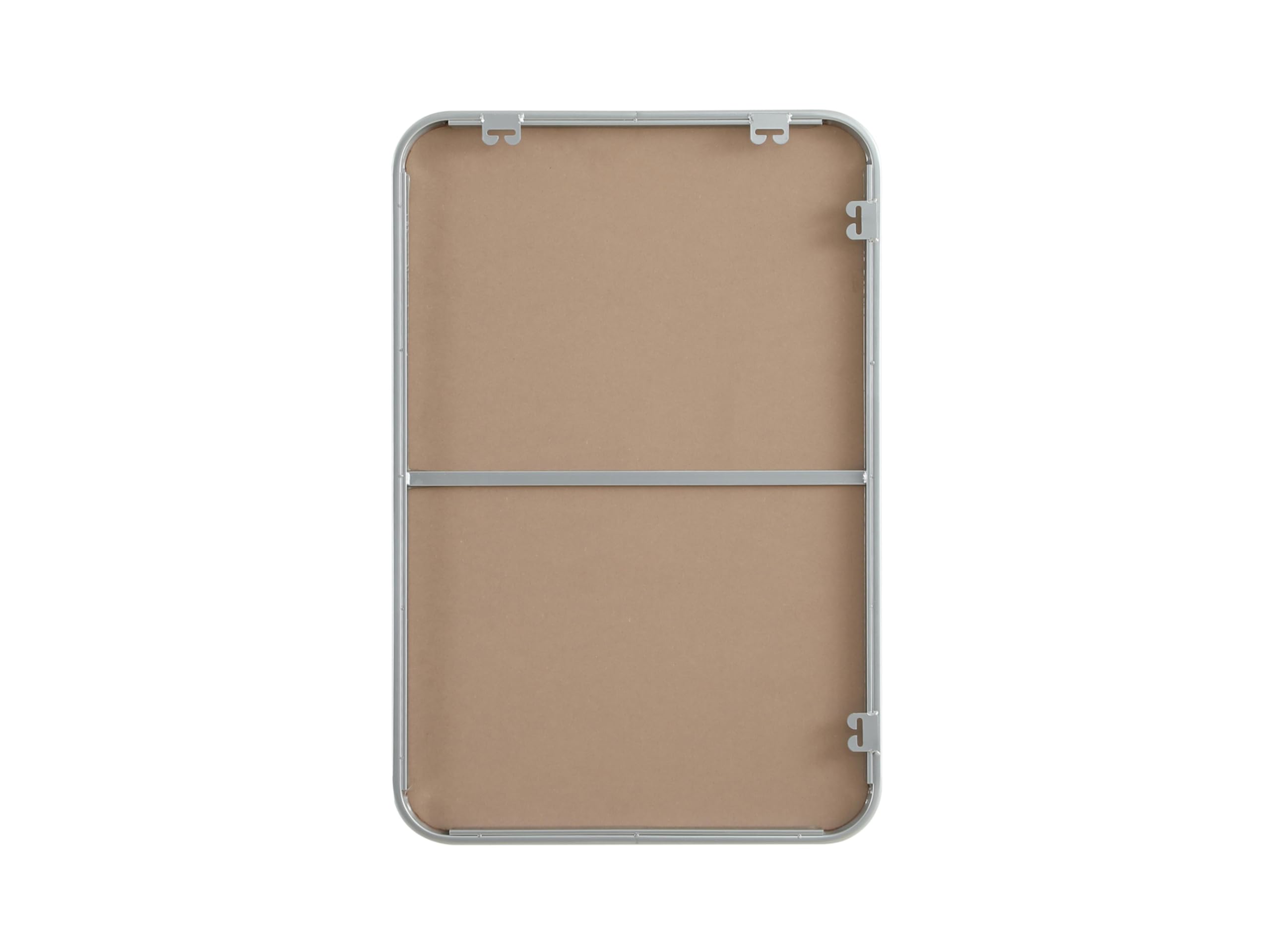 Angle. Elegant Decor - Contour Metal Rectangle Mirror 20x30 in Brass - Brass.