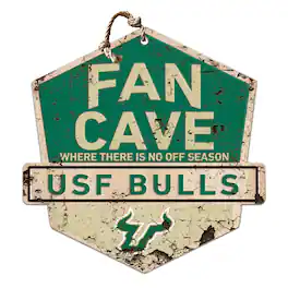 Jardine - South Florida Bulls 20'' x 20'' Fan Cave Badge Sign - Green