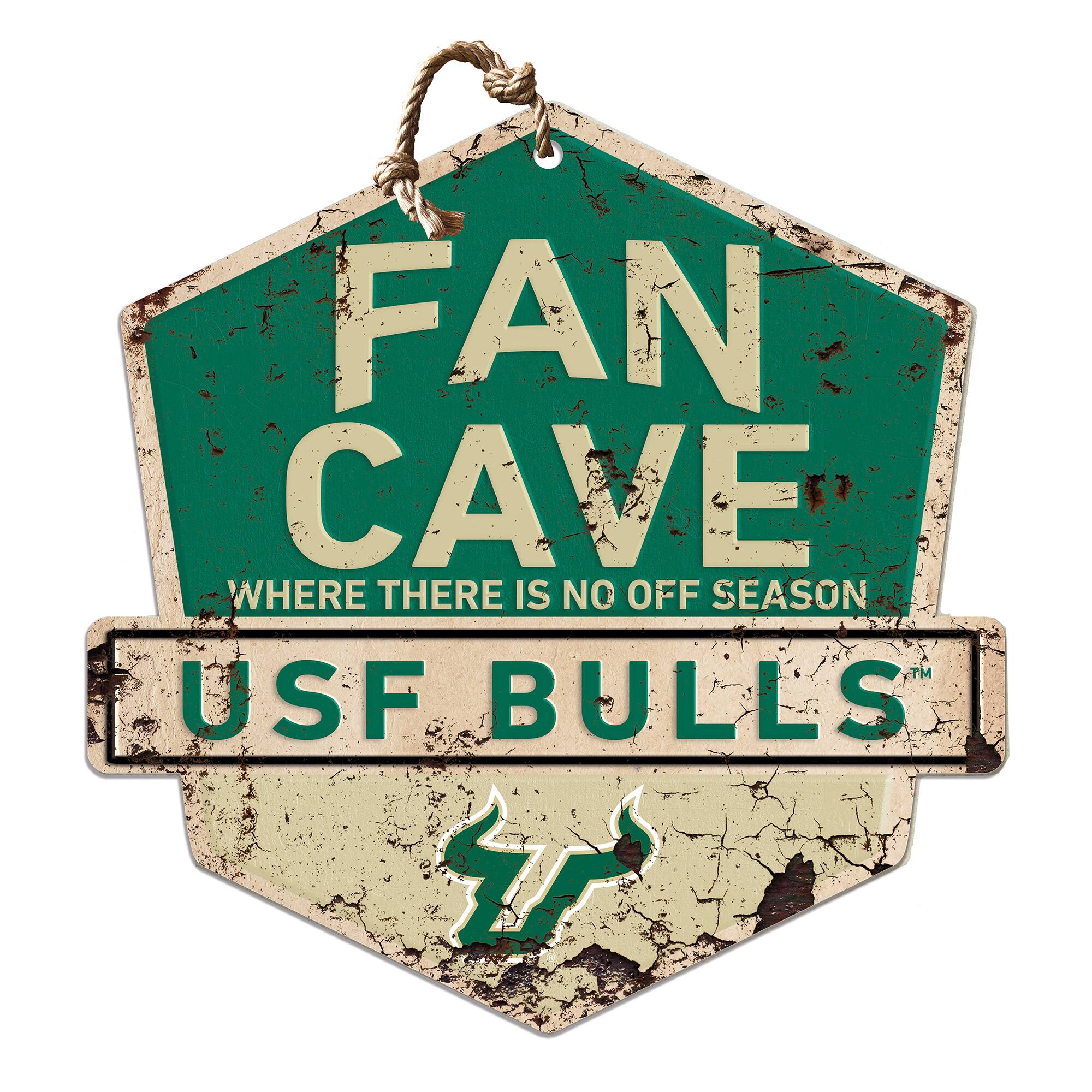 South Florida Bulls 20'' x 20'' Fan Cave Badge Sign
