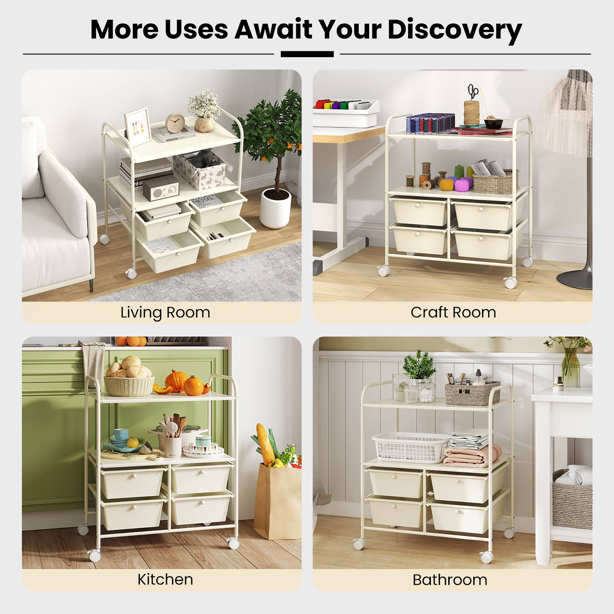 More Uses Await Your Discovery

Living Room

Craft Room

Kitchen

Bathroom