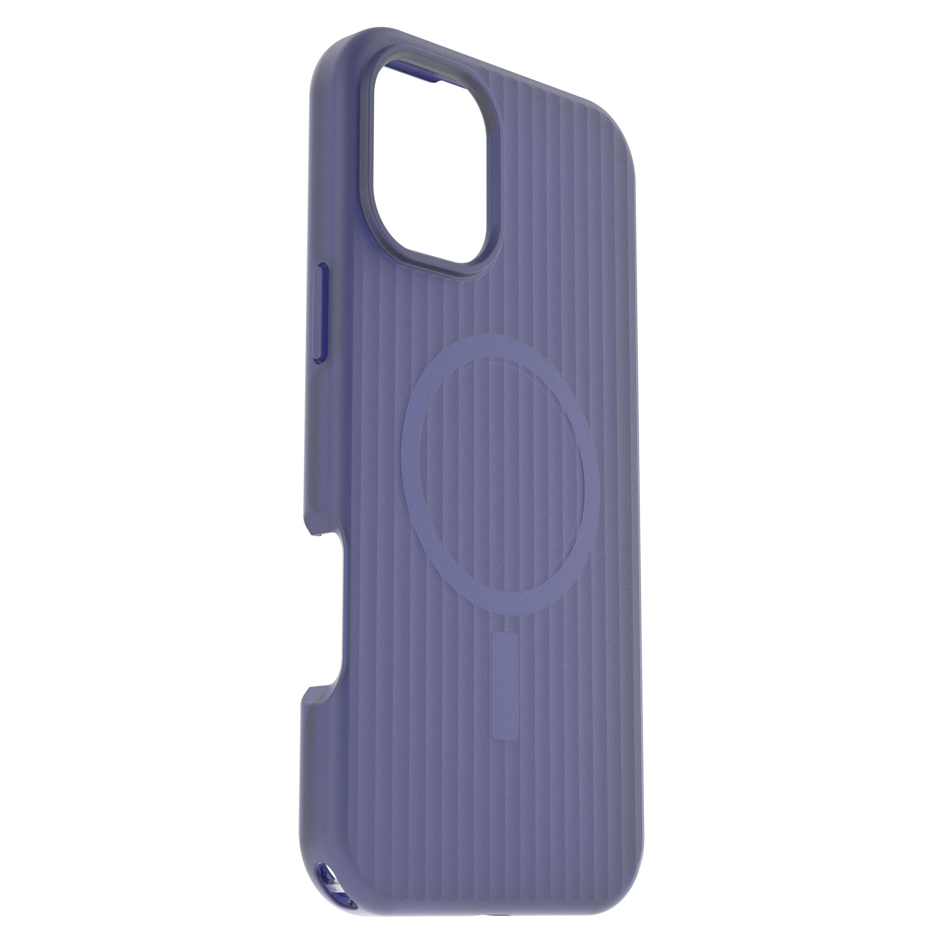 Left. OtterBox - Symmetry Series Hard Shell for MagSafe for Apple iPhone 16 Plus - Craft Blue.