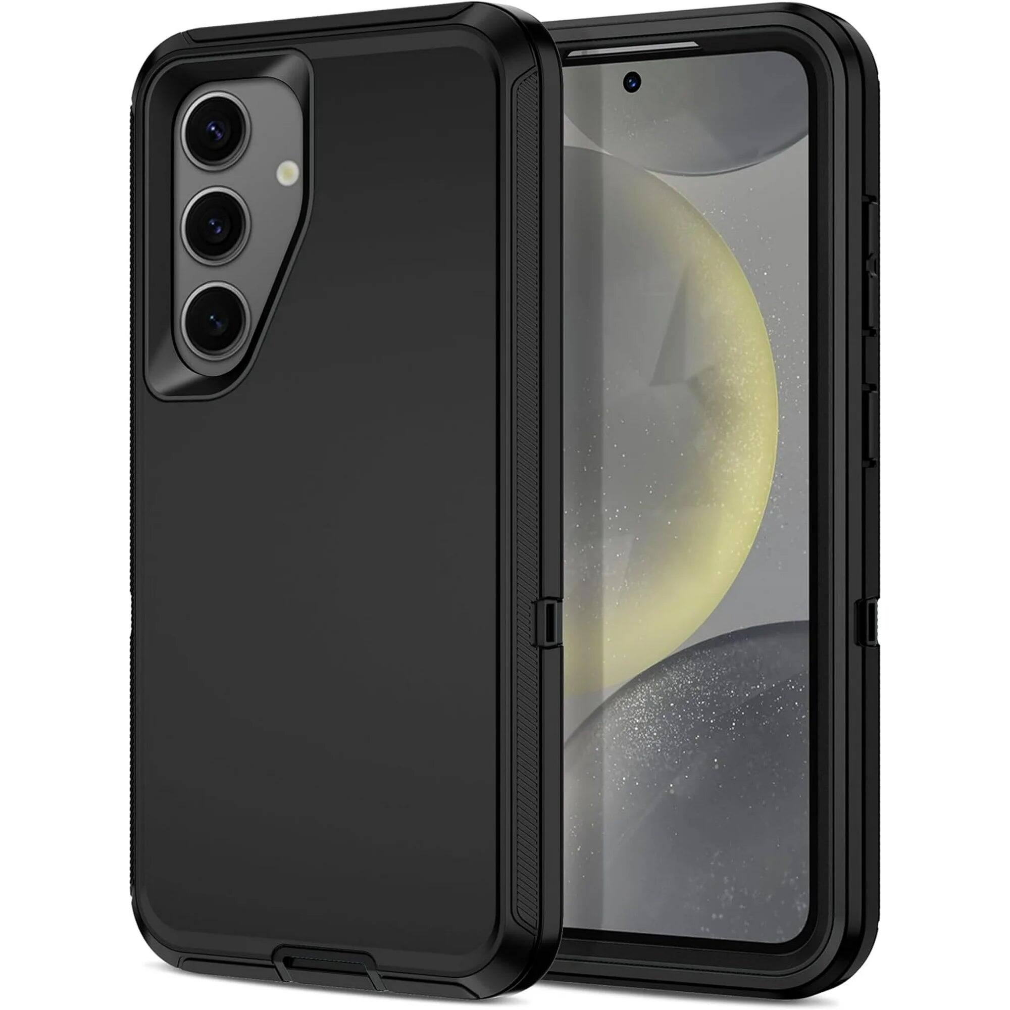 Entronix - Galaxy S25 Plus Case - Ultimate Triple-Layer Heavy Duty Protection - Black