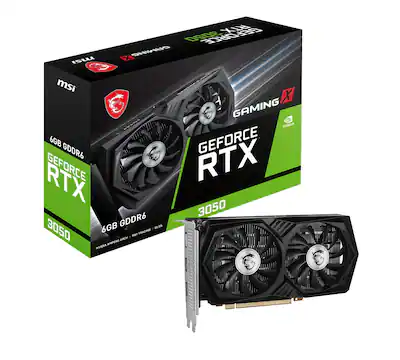 MSI NVIDIA RTX 3050 GAMING X 6G 6GB GDDR6 PCI Express Graphics