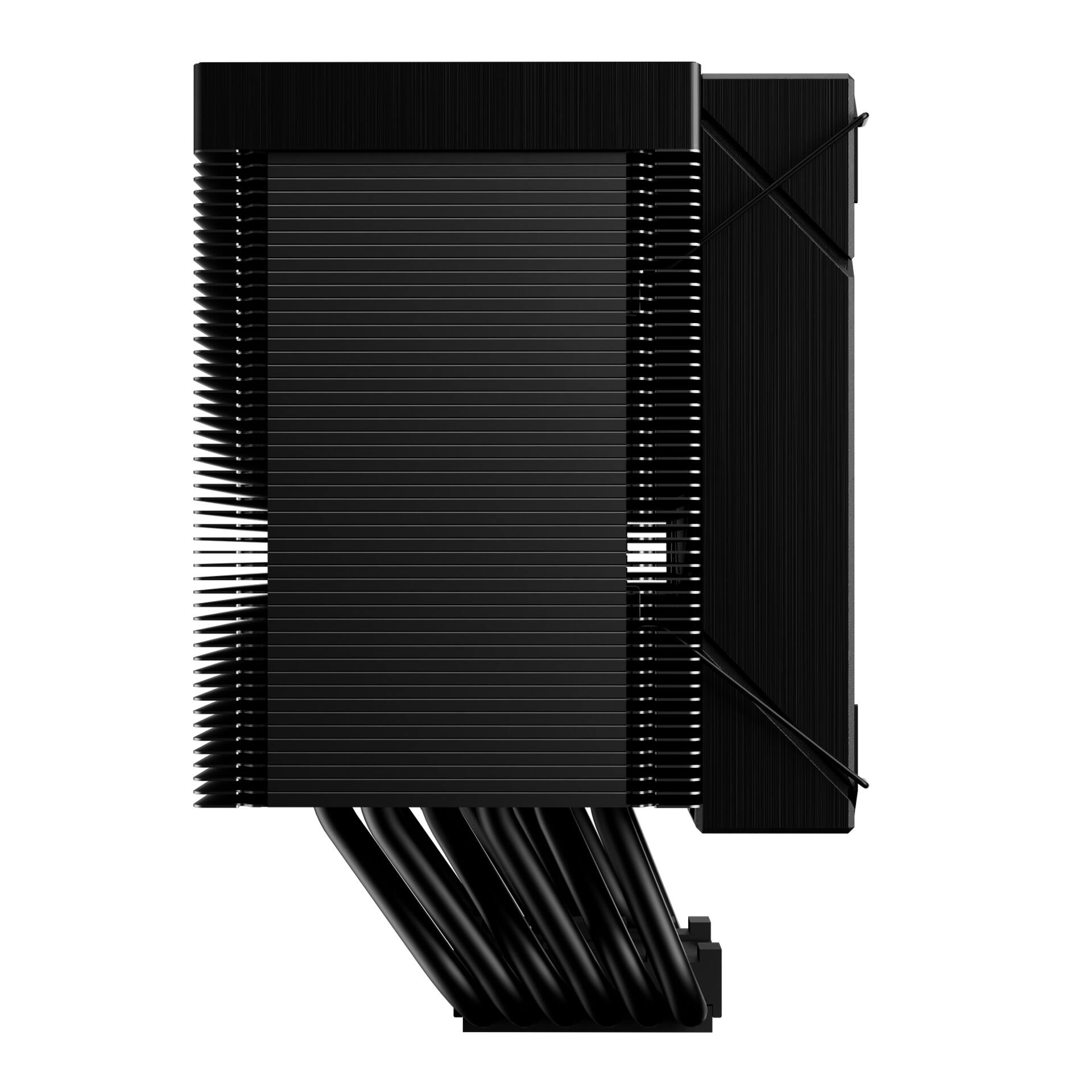 Alt View 2. GAMDIAS - BOREAS M2-61L LCD Temperature Display CPU air cooler 6-pipe, AMD and Intel. customize your animated wallpaper 272x480 - Black.