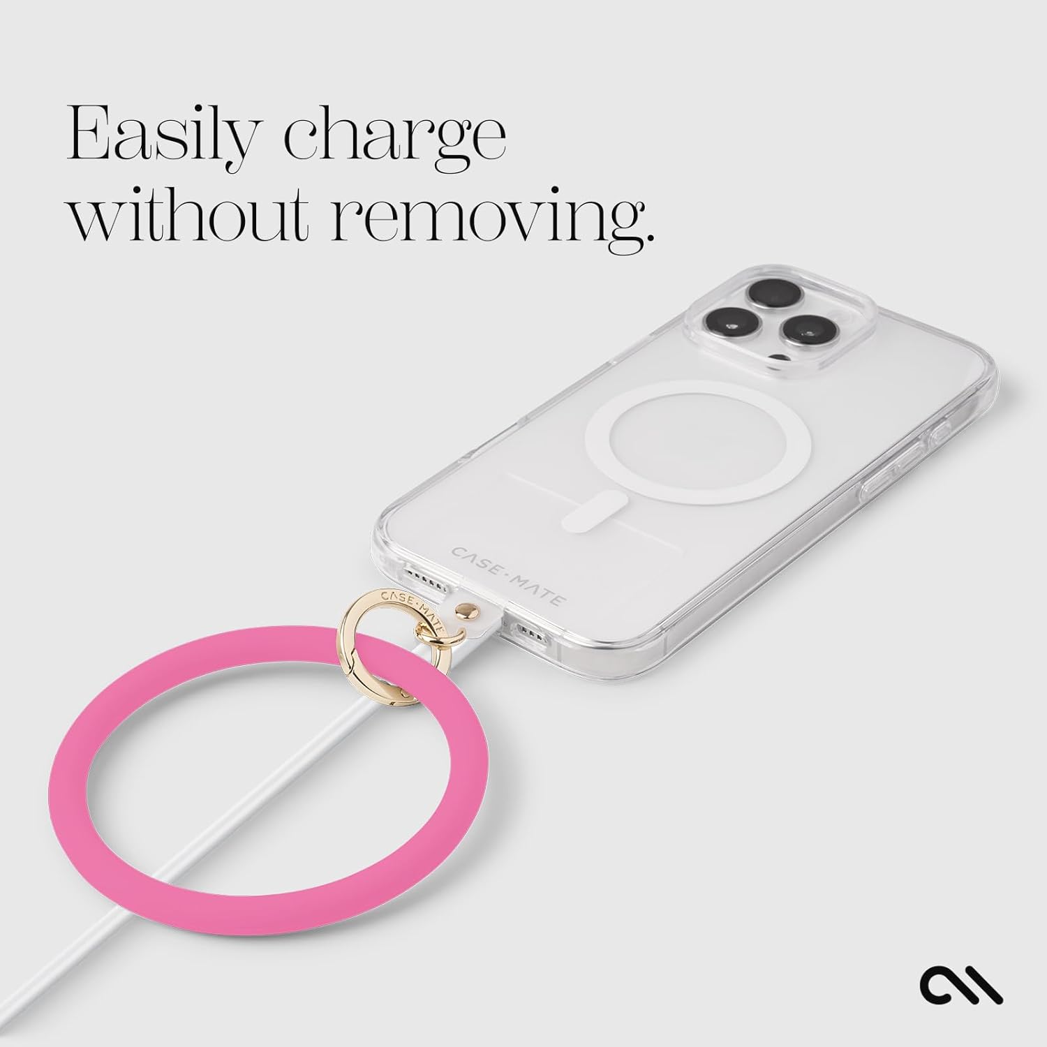 Easily charge without removing.

CASE-MATE
