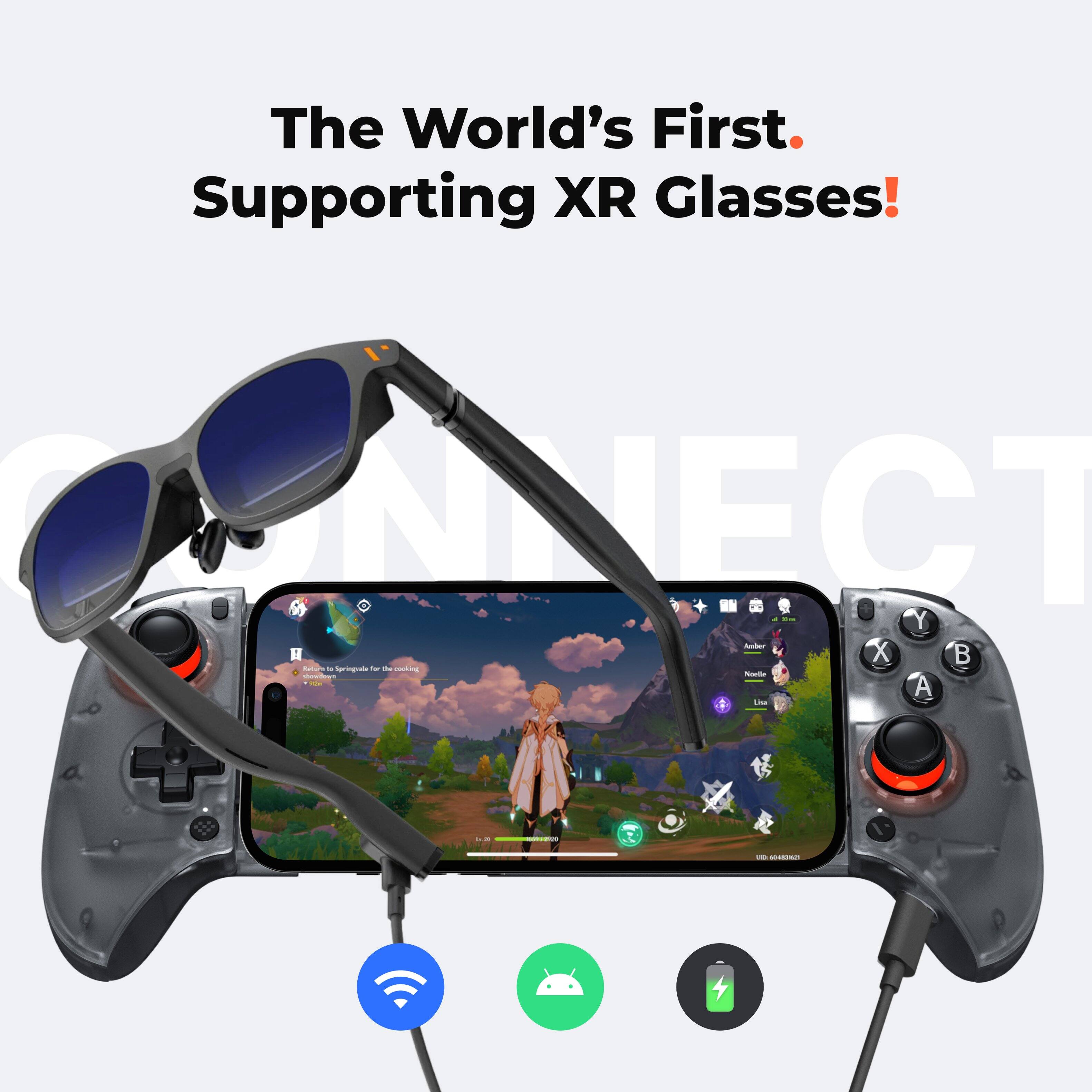 The World's First.  
Supporting XR Glasses!