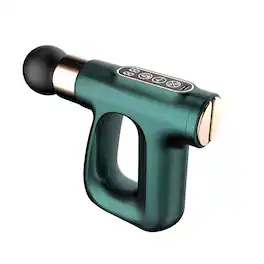 Cluzine - Touch Screen Mini Cordless Massage Gun Heat & EMS for Post-Workout Muscle Recovery - Green